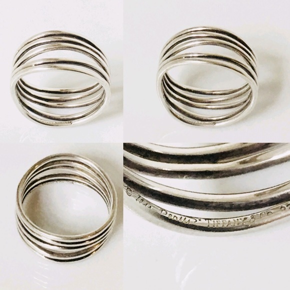 Tiffany & Co. Elsa Peretti Wave 5 Row Ring - Picture 4 of 8